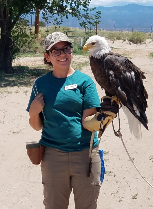Raelynn Archuleta with Dyami Bald Eagle