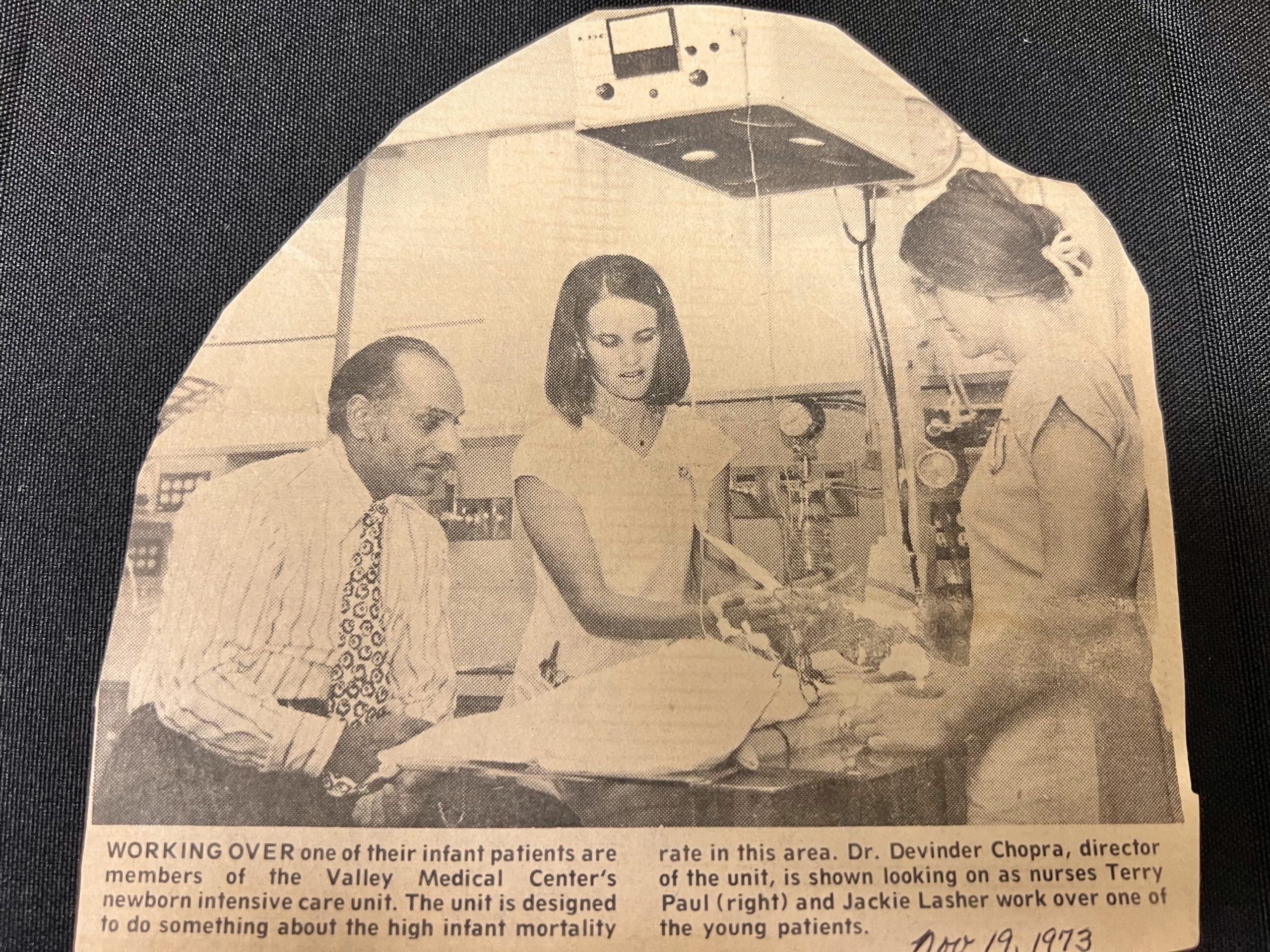 My mom (center) was featured in the Fresno Bee in 1973