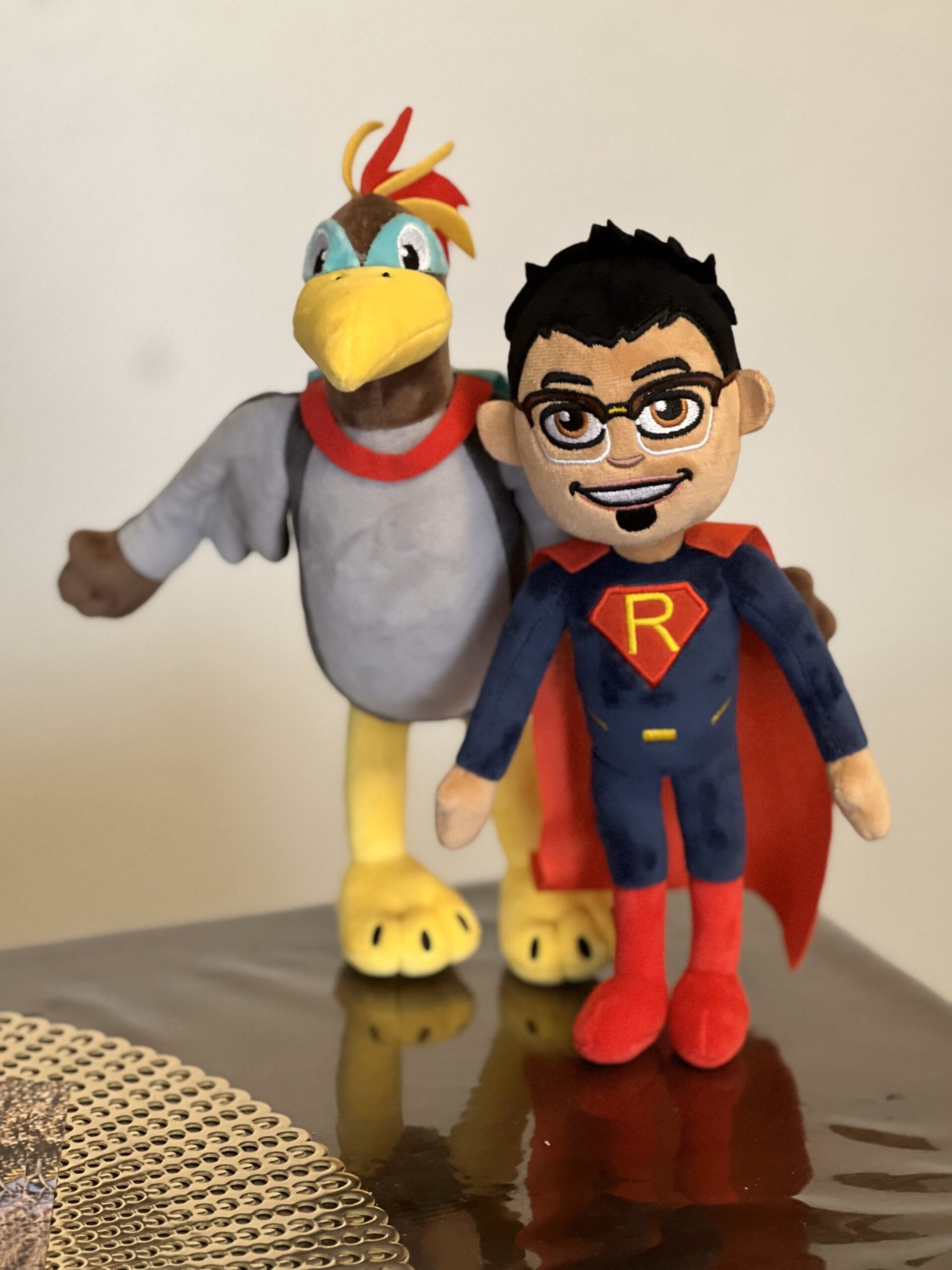 Ralph the Reader and Ricky the Roadrunner Mascots