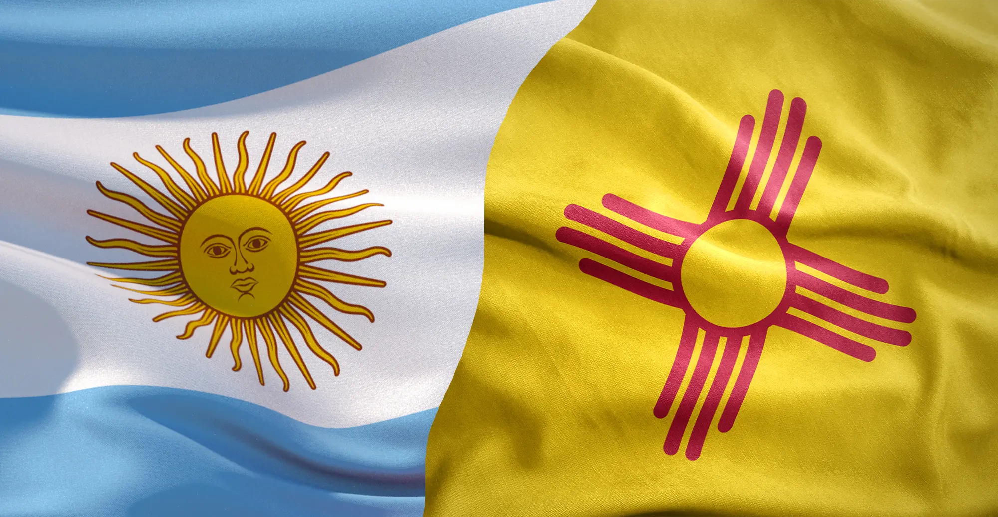 Argentina and New Mexico Flag