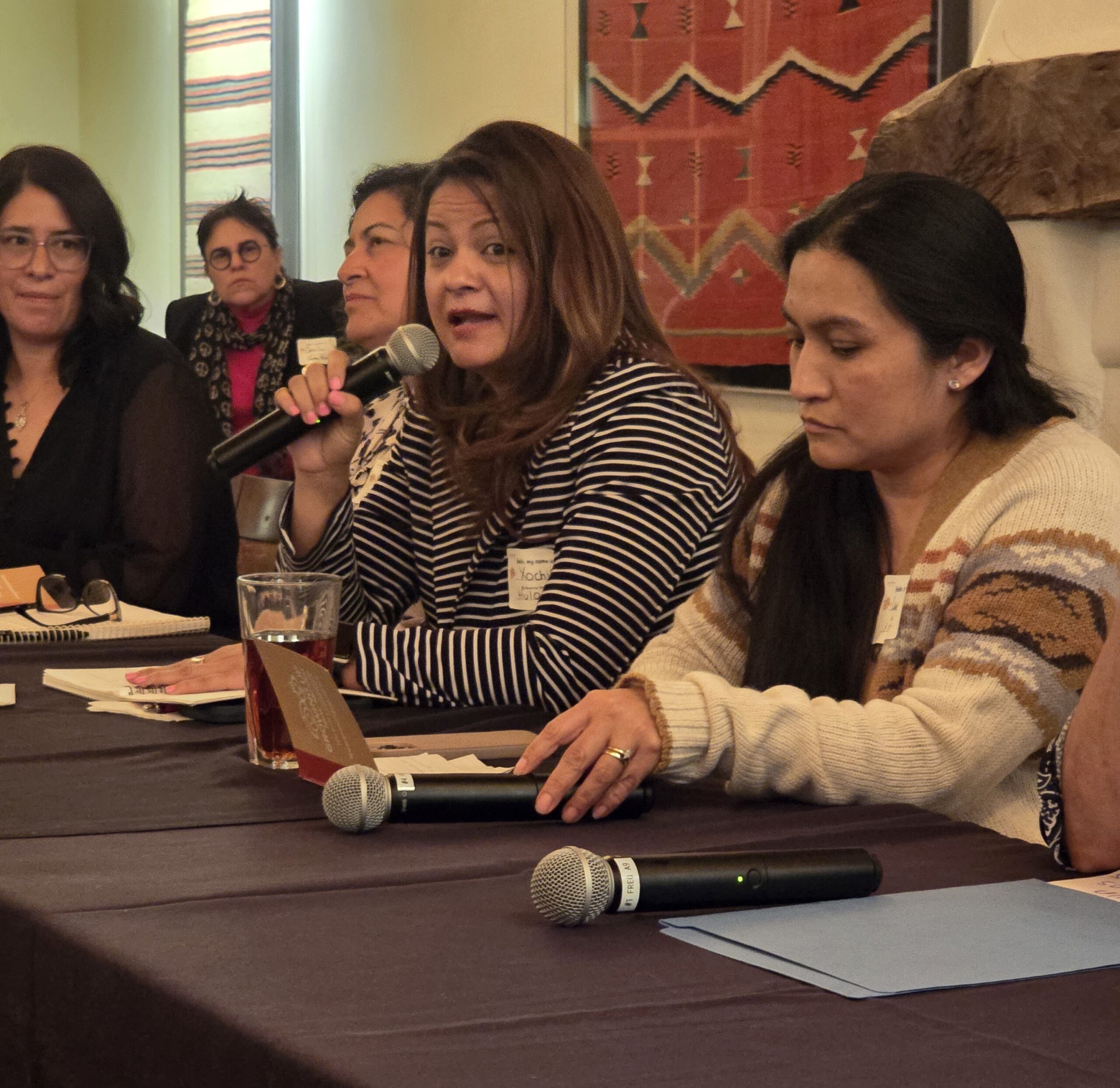 FFN caregiver Xochil speaks to the audience