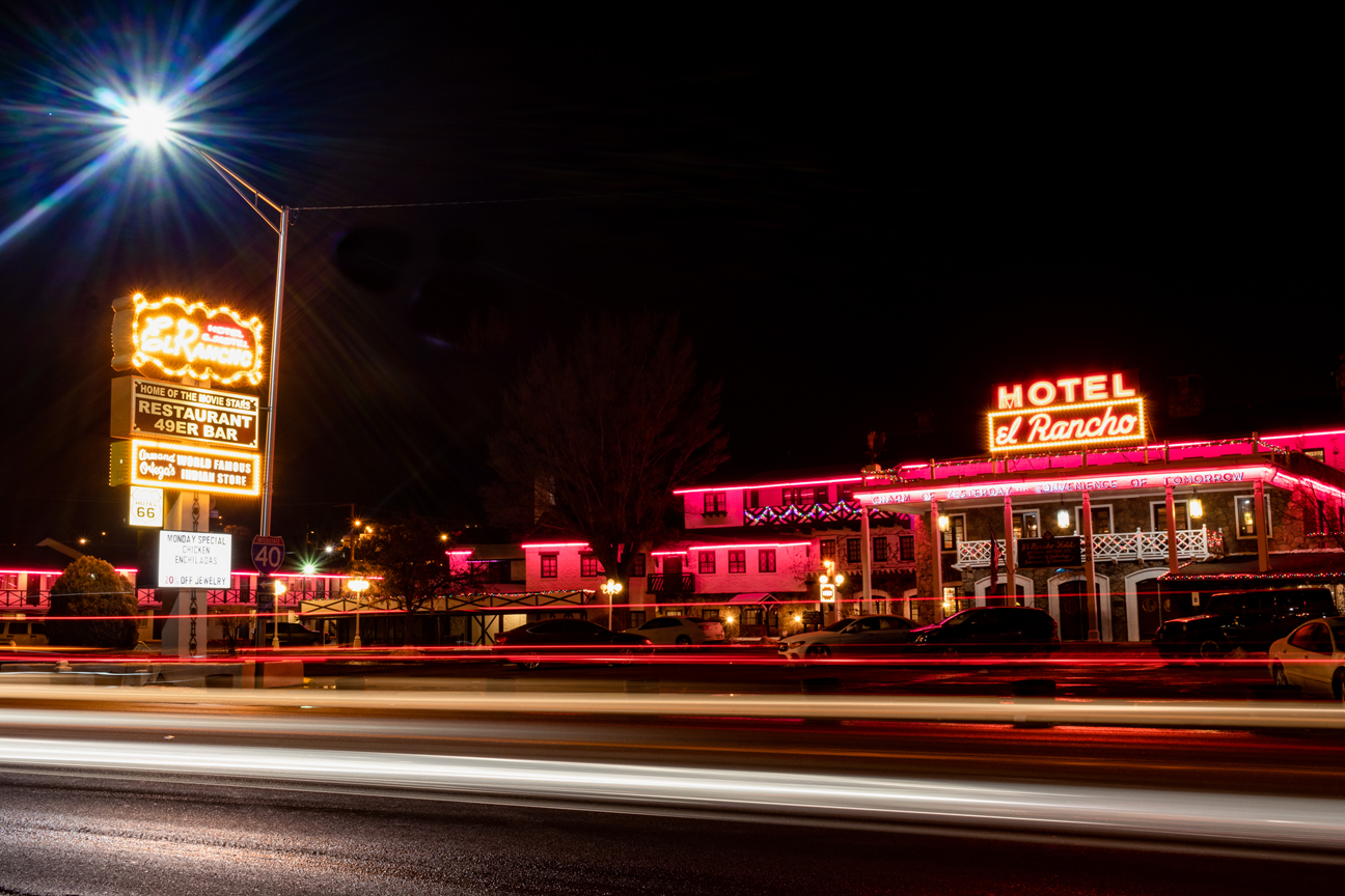 Gallup at Night Hotel el Rancho