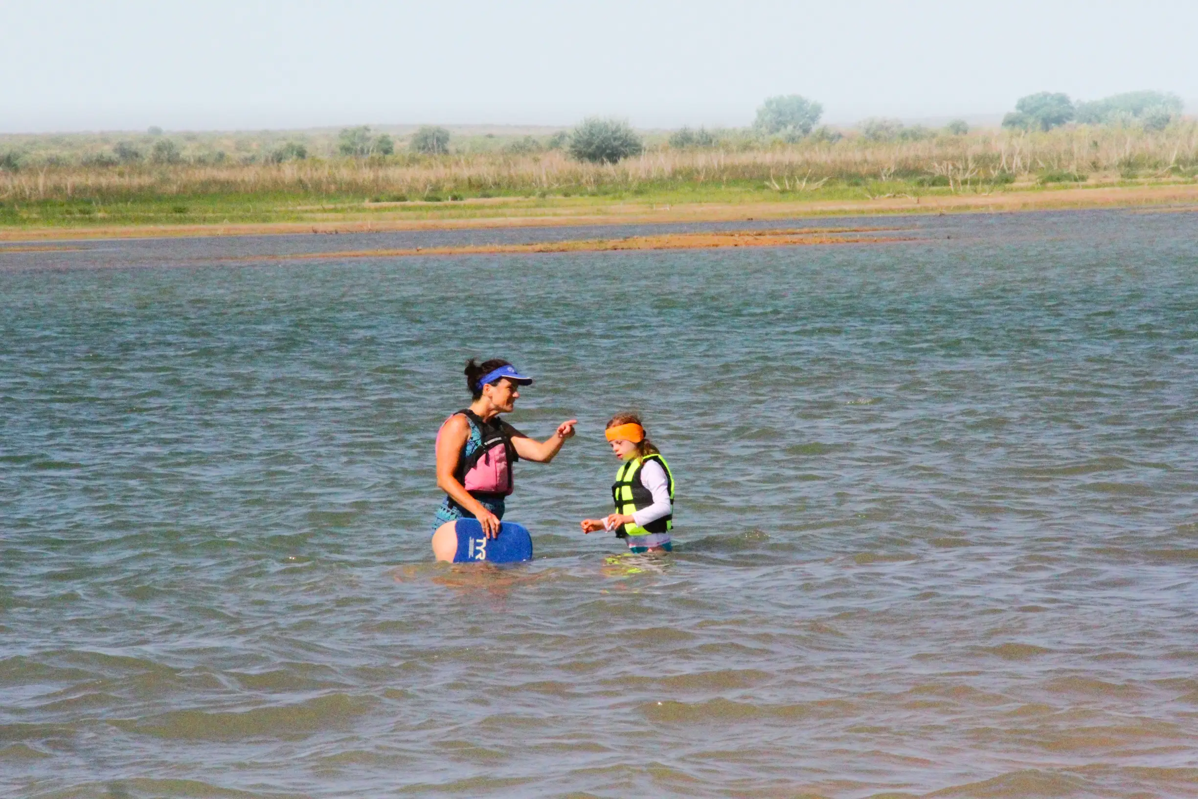 Lisette and mom Natalie Runyan in their element at Ute Lake