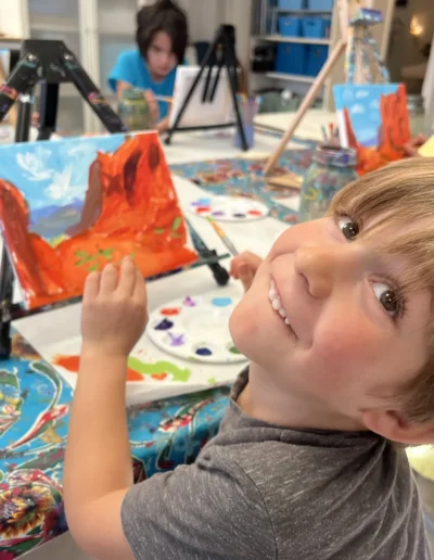 boy painting