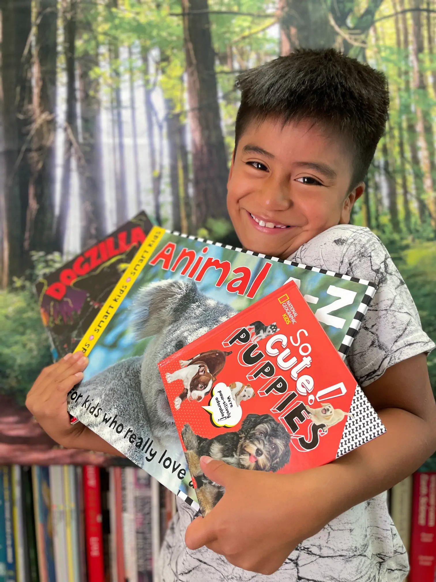 luis with three books luis with three books