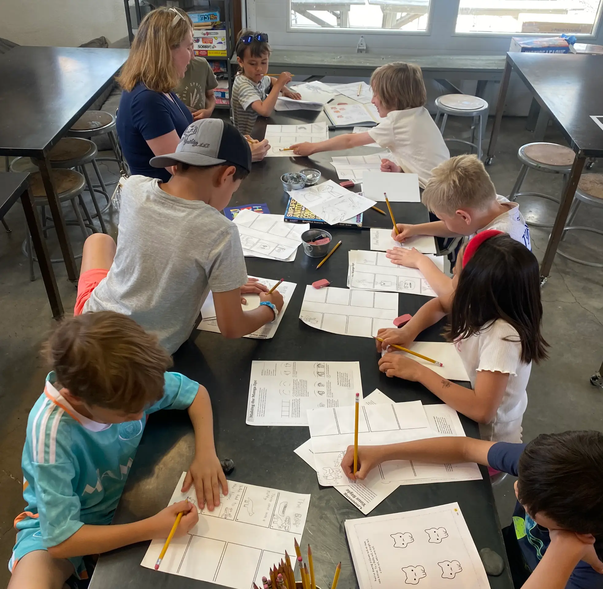 IMG_9565 Students at the Dragonfly Art Studio
