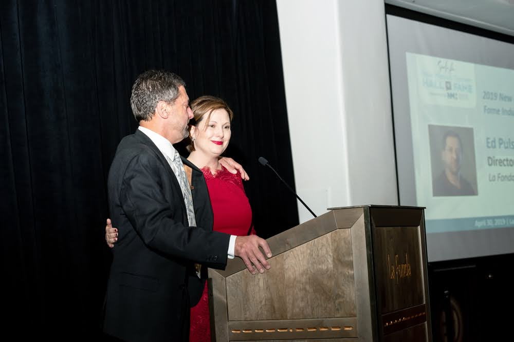 Courtesy photo: Jen Paul Schroer, former Cabinet Secretary of Tourism, presenting at the Tourism Hall of Fame in 2029