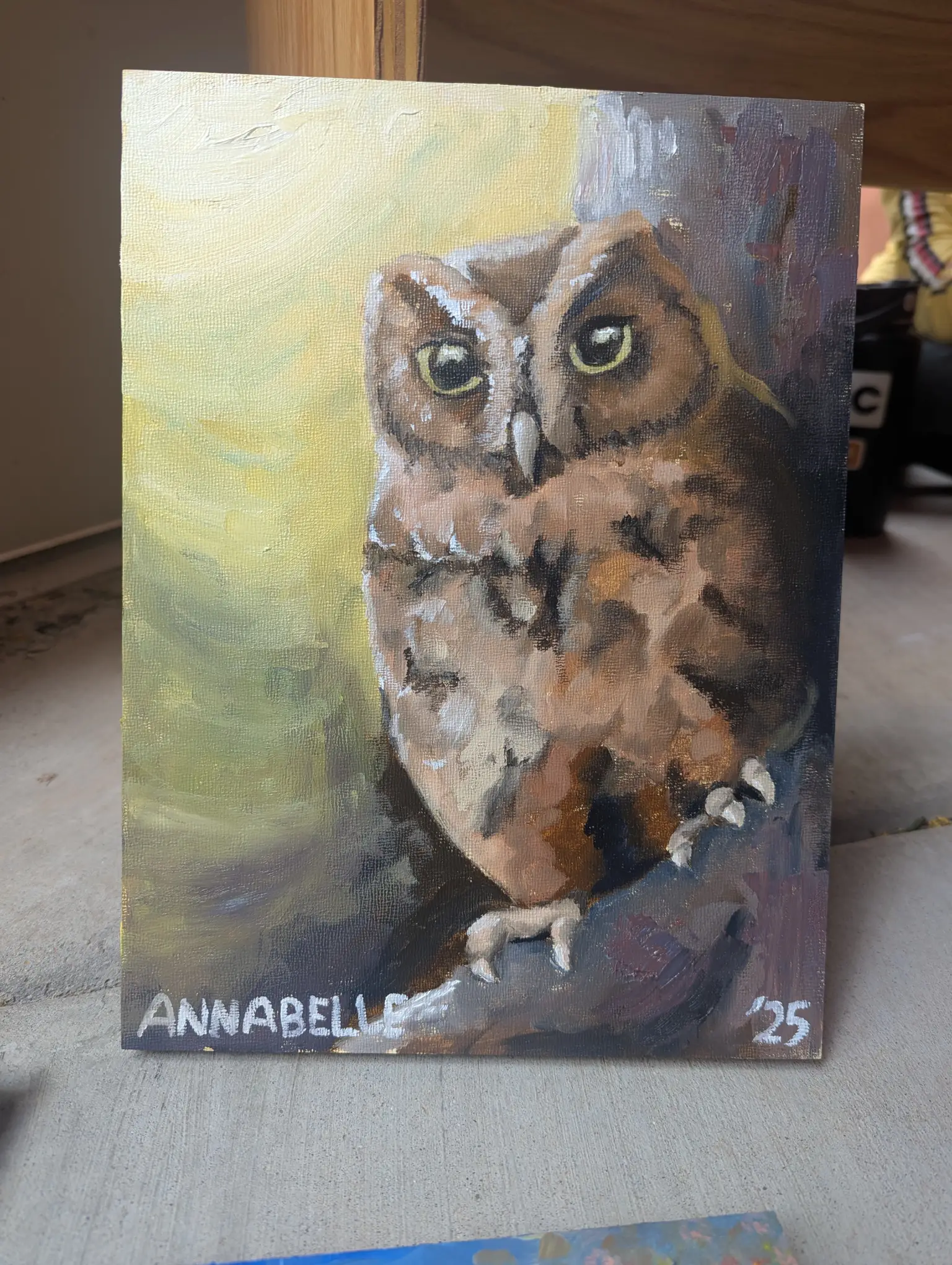 owl painting