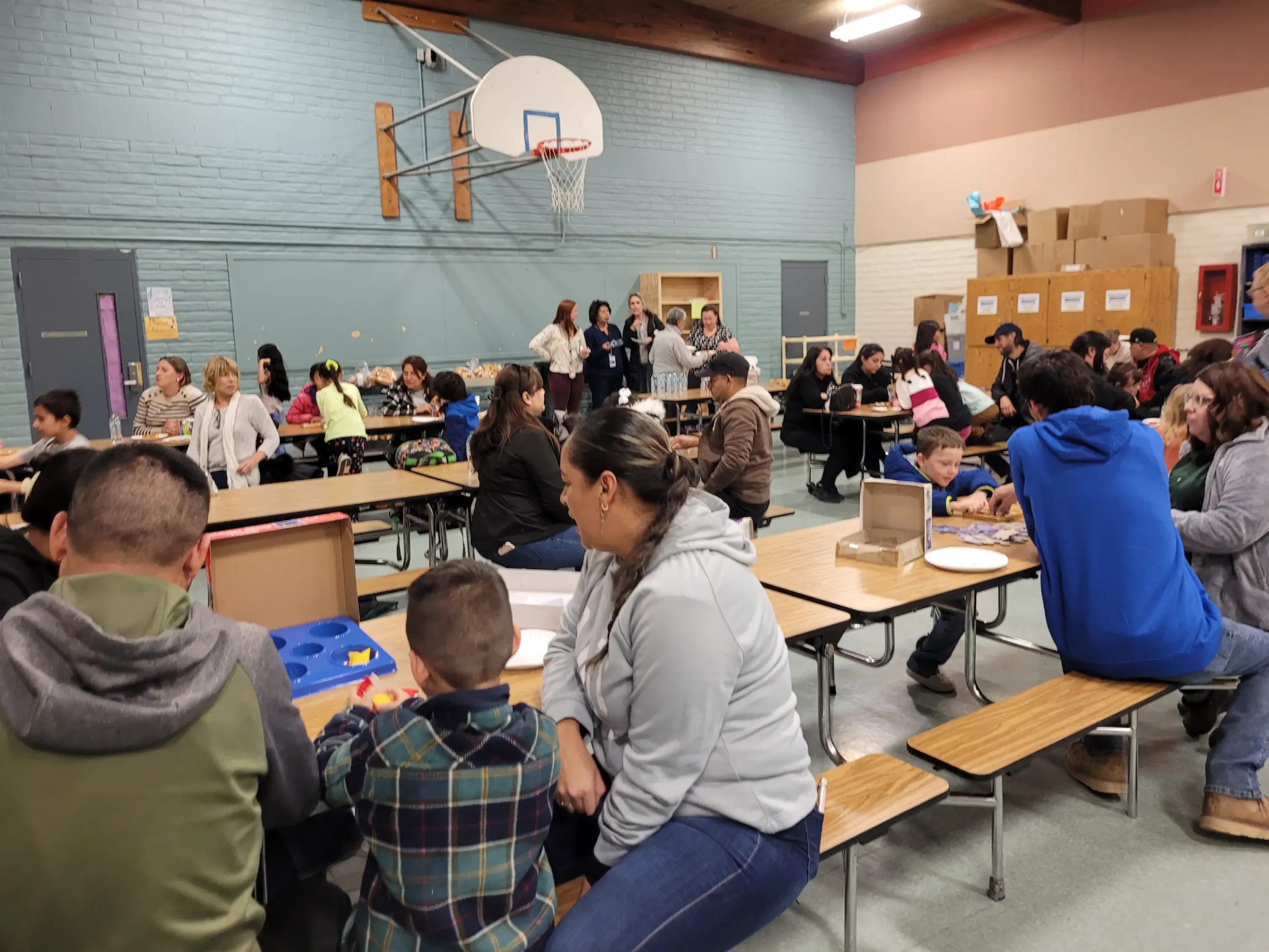 Students, staff, families and community members gathered for a fun family game night.